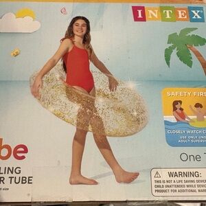 Intex Kids Glitter Swim Ring - Gold